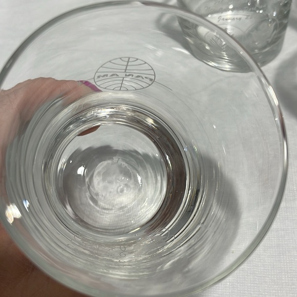 Pan Am Glasses Jet Clipper 1965 Inaugural Flight NY To Port-A-Prince Set Of 6 - Picture 11 of 16